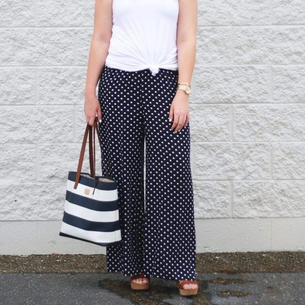 Polka Dot Palazzo Pants